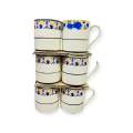 Pack of 6 Tea Cup / Mug Set Ceramic Material 200ml New style Set Multi Design. 