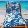 Sea blue pepper Kuwait beachtowel fiber material,quick drying sand proof,washable,beach coastal tropical flower towel,ideal. 