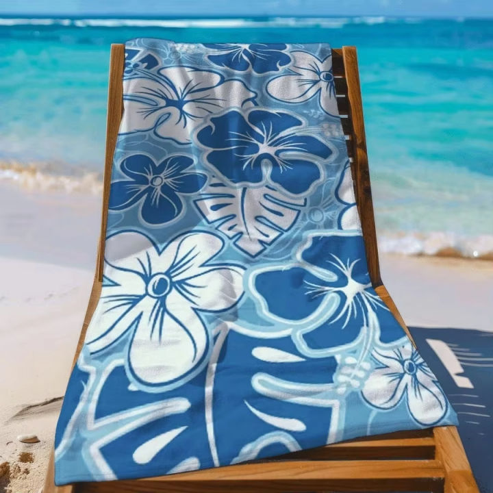 Sea%20blue%20pepper%20Kuwait%20beachtowel%20fiber%20material,quick%20drying%20sand%20proof,washable,beach%20coastal%20tropical%20flower%20towel,ideal%20-%20Image%202