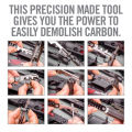 For AR 15 AR-15 M4 BCG Carbon Removal Tool Bolt Cleaning Kit M16 Rifle Scraper .223/5.56 AVAR15S Gun Accessories. 