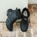 Winter Warm Men's Waterproof Shoes, Women's Short Rain Boots, Fleece-Lined Couple's Rain Boots. 