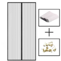 Window Mosquito Curtain, Gauze Window Screen, Automatic Door Lock, Home Ventilation Curtain, Magnetic Mesh Cover. 