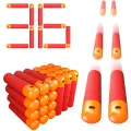 72PCS Mega Dart Refill Pack 9.5cm Compatible with Nerf Mega Guns Universal Mega Pack Refill Bullets for N-Strike Mega Series. 