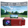 LED 4K Projector Home Theater Projector Bedroom Movie Projection Device Smart WITFI Business Projection Mobile Phone Link. 