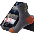 5 Pairs Apring And Fall Mens Sports Socks Summer Leisure Sweat Absorbent Comfortable Thin Breathable Basketball Meias. 