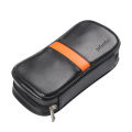 Tobacco Pipe Bag Pouch PU Leather Travel Case Storage for Two Pipes Lighter Smoking Accessories Men's Gift. 