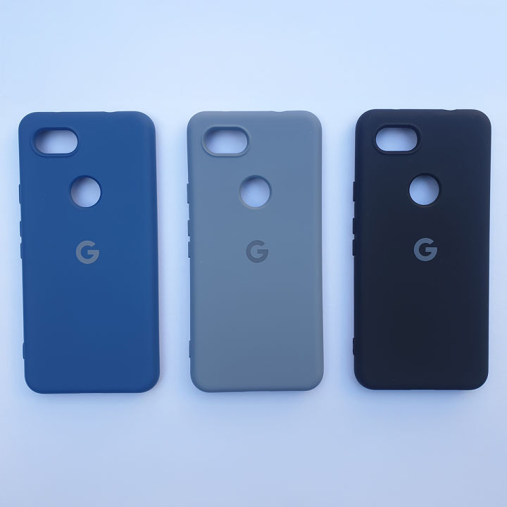 Official Silicone Case for Google Pixel 3 3A 3XL – Shockproof Soft Cover with Microfiber Lining