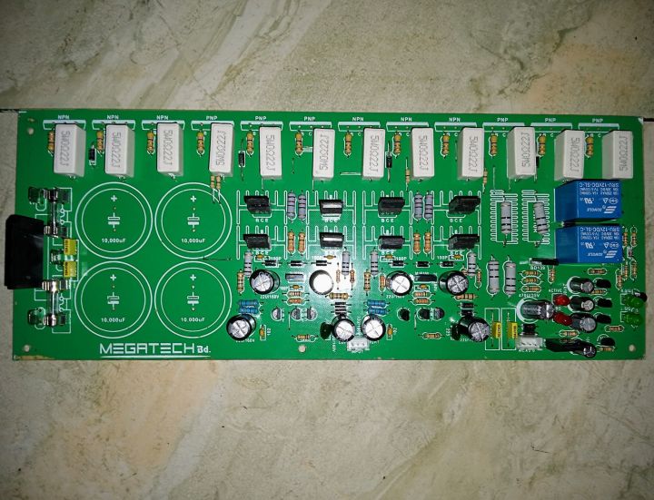6+6 transistors sterio Profesional power amplifier circuit board.