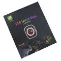 T55 ultra max Smart watc 2 straps 1 Earphones free with watch Bluetooth calling fitness tracker Health monitor men women Smartwatch. 