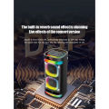 BRODU BTS-1989 WIRELESS 6.5*2 KARAOKE SPEAKER WITH 2 WIRELESS RECHARGEABLE HIGH QUALITY MIC. 