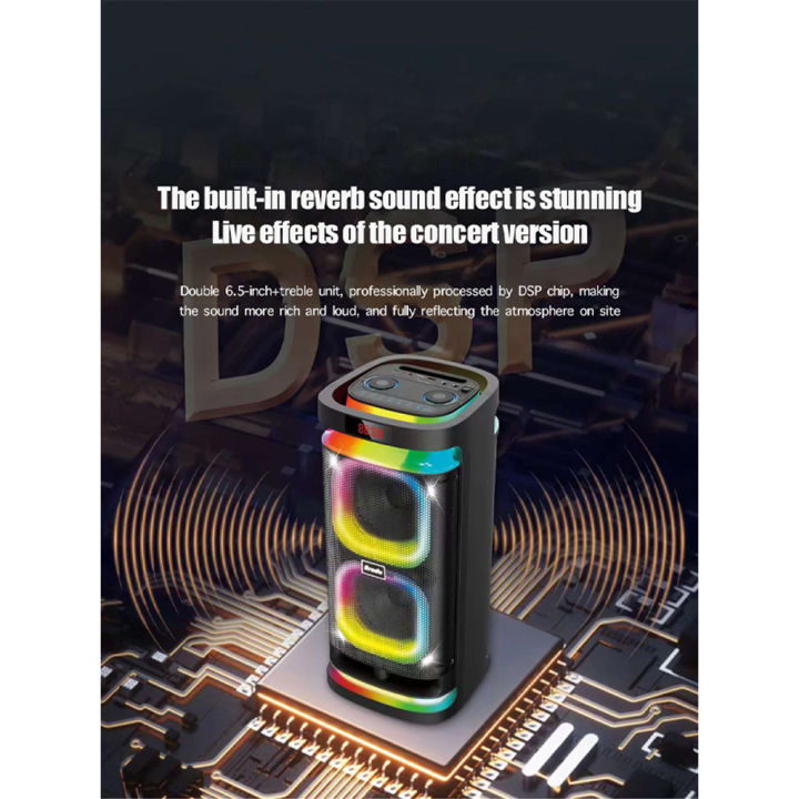 BRODU%20BTS-1989%20WIRELESS%206.5*2%20KARAOKE%20SPEAKER%20WITH%202%20WIRELESS%20RECHARGEABLE%20HIGH%20QUALITY%20MIC%20-%20Image%204