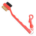 Double-Sided Golf Cleaning Brush - Portable Lightweight Two-Head Club Cleaner with Hook for Golfers. 