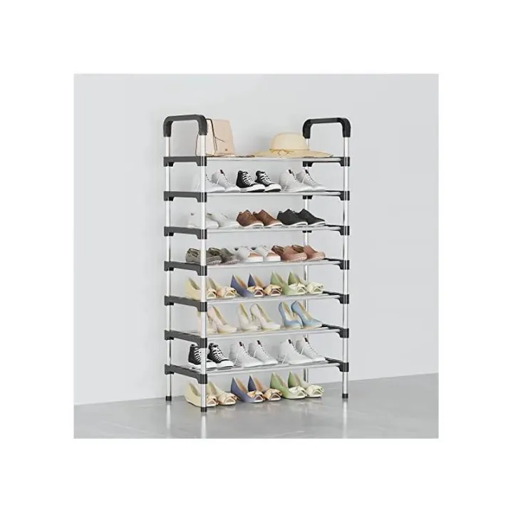Steel Racks Daraz Stainless Steel Foldable Shoe Rack 7 Layers Size | Daraz.com.np