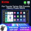 XIMA 2din 7 inch android 15 For toyota vios crown camry hiace corolla rav4 autoraido carplay GPS Car Raido Stereo Autoradio. 