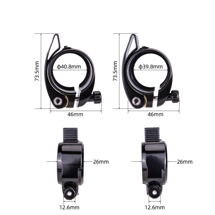 ZTTO%20MTB%20Road%20Bike%20Seatpost%20Clamp%20QR%2039.8mm%2040.8mm%20Quick%20Release%20Seat%20Tube%20Clip%20Aluminium%20Alloy%20BMX%20Folding%20Bike%20Seat%20Pipe%20-%20Image%202
