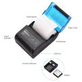 58mm Mini Portable Thermal Printer Receipt Mobile Wireless Bluetooth Ticket Bill Printer For Printing Labels/Tickets Receipt. 
