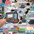 10/30/50pcs Funny Programming Stickers Java Cloud Language Internet Decals DIY Skateboard Luggage Phone Waterproof Sticker Packs. 