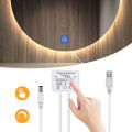 DC5V LED Dimmer Switch For Mirrors Touch Sensor Switch USB Port Adjustable Light Switchs For Bathroom Mirror Cabinet Backlight. 