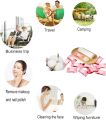 Magic Compressed Towel Tissue 25 pieces - Cotton Disposable Wipes - Candy Wipes - Makeup Removing Wipes - Coin Tissue - Best for Travelling  Hajj Umra Outdoor - Easy to Carry in Pocket - Size 22*18cm. 