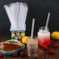 100PCS Disposable Straws Transparent Individually Packaged Straws Suitable for Home Party Milk Tea Juice Milkshake Coffee. 