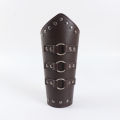 Medieval Retro Multi-Layered Leather Studded Shoulders Viking Style Warrior Shoulder Armor Combo Halloween Costume Cosplay.