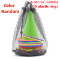 1Set Toss Cones Rings Party Game Kids Toy Outdoor Soccer Football Agility Training Carnival Family Games Yard Combo Set Tools. 