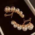 Unique Pearl Stud Earring Classic Charm Women's Jewelry New Fashion Exquisite Zircon Accessories Birthday and Christmas Gift. 