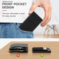 Rfid Smart Bank Credit Card Holder Wallet Metal Thin Slim Men Wallets Pop Up Minimalist Wallet Black Metal Bank Cardholder Case. 