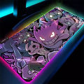 90x40cm LED Mouse Pad Pokemons PC RGB Desk Mat Gamer Office Backlight Carpet Keyboard Table Gaming Gengars Accessories Mousepad. 