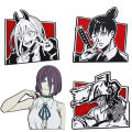 Anime Chainsaw Man The Movie Reze Arc Cosplay Brooch Hayakawa Aki Badge Costume Metal Corsage Pins Backpack Decoration. 