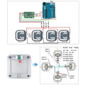 4pcs 50kg Load Cell Half Bridge Strain Gauge Human Body Scale Weight Sensor + 1pcs HX711 Amplifier AD Module for Arduino. 