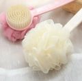 Bath Brush Back Body Bath Shower Sponge Scrubber Brushes With Handle Exfoliating Skin......... Massager Brush. 