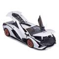 Lamborghini Sian White with Gold Rims 1:18 Scale Diecast Model Car Bburago. 