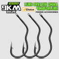 9KM 50Pcs Carp Hook Automatic Flip Fishing Hook High Carbon Steel With Eye Barbed.