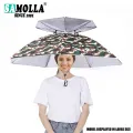 Portable Rain Umbrella Hat Army Green Foldable Outdoor Pesca Sun Shade Waterproof Camping Fishing Headwear Cap Beach Head Hats. 
