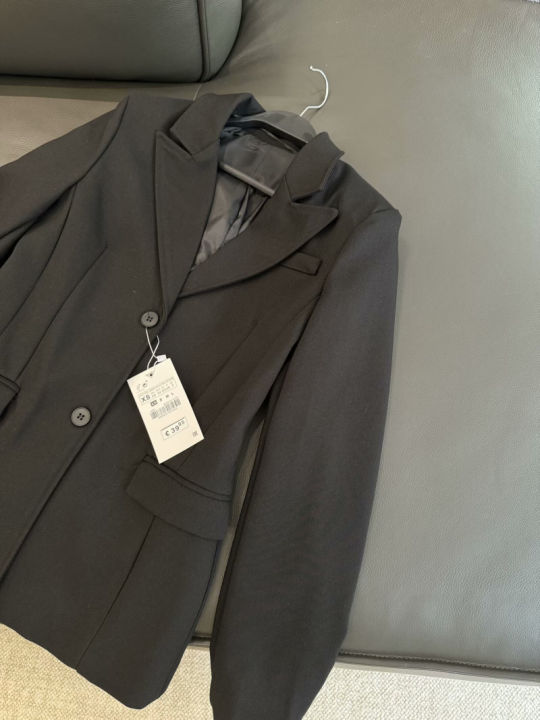ZW%20Series%20Shoulder%20Padded%20Slim%20Fit%20Suit%20Jacket%20for%20Women%20ETJ%202025%20New%20Collection%20with%20Waist%20Cinching%20Design%20%20Casual%20Suit%20Jacket%20-%20Image%203