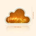 DIY Cloud Mirror Tulip Lamp Night Light Girl Bedroom Ornaments Photo Frame Handmade Glass Bedside Sleep Light Christmas Gifts. 