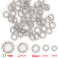 50Pcs Stainless Steel Spiral Open Jump Rings Split Rings Connectors for Jewelry Making Necklaces Bracelet Keychain DIY Craft. 