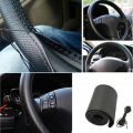 Car Steering Wheel Cover Needles And Braid Thread Artificial Leather Car Covers Suite 3 Color DIY Texture Soft Auto Accessories. 
