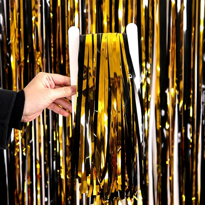 Birthday%20Party%20Decorations%20Backdrop%20Curtains%20Glitter%20Black%20Gold%20Tinsel%20Fringe%20Foil%20Curtain%20Background%20Wedding%20Adult%20Anniversary%20-%20Image%204