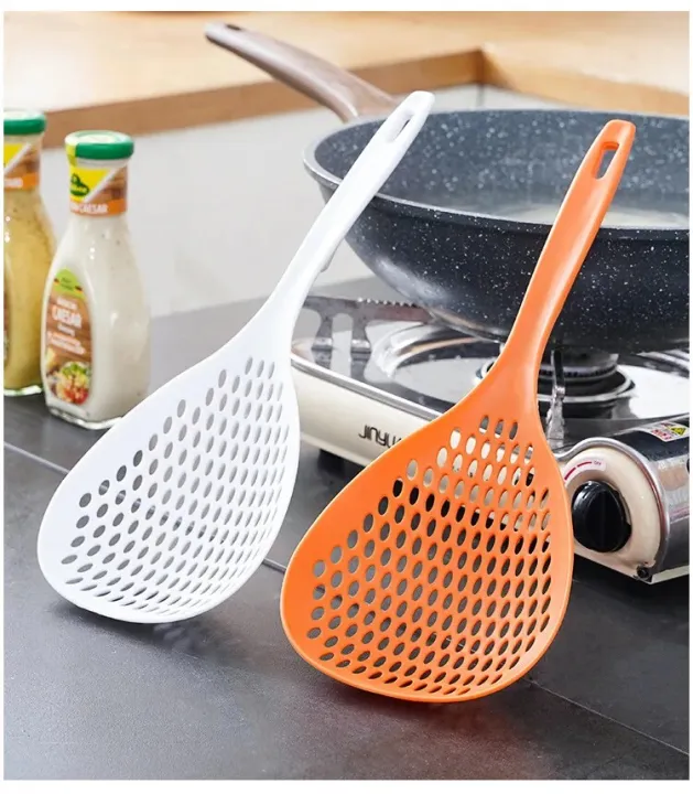 1%20Pc%20White%20Large%20Capacity%20Spoon%20Withstand%20High%20Temperature%20Hung%20Dumplings%20Leaking%20Net%20Not%20Easy%20To%20Deform%20Kitchen%20Supplies%20-%20Image%205