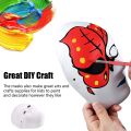 Pack of 5- Plain White Face Mask For Painting DIY Making, Unpainted Mask For Party And Decoration Making. 