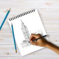 Sketch Book | Premium Sketch Book For Artists | Lightweight Drawing Book 70GSM | Professional Sketch Pad For Beginners | B5 Size Artist Sketch Book With 50 Pages | Smooth Bomeijia Paper B5 Sketchbook For Dry Media | Premium B5 Art Sketch Pad For Designers. 