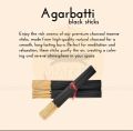 Darshan Black Stone Incense Sticks Zipper Pack Agarbatti (New Pack). 