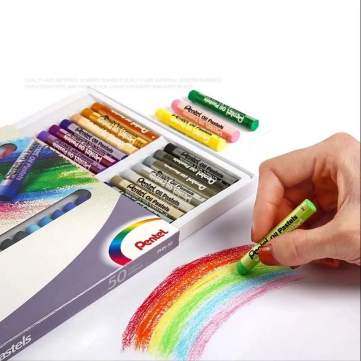 Pentel%20Oil%20Pastel%2050%20Colours(Oil%20Pastel)%20-%20Image%202