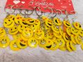 Wonderful Key Ring with Cute Emoji Design Pack of 2. 