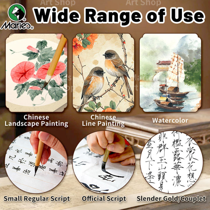 Marie's%201pc%20Chinese%20%20Calligraphy%20Brush,Jianhao/Wolf%20Hair/Wool%20for%20Painting,Writing,Official%20Script,Regular%20Script,Cursive%20Script%20-%20Image%206