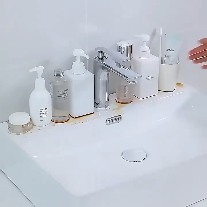 Storage Rack Rotatable Punch-free Bathroom Revolving Rack Wall-mounted Toilet Washstand Kitchen Wall Rack Bathroom Storage