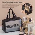 Makeup and Toiletries Multipurpose Toiletry Bag for Women Men Waterproof Transparent Cosmetic Zipper Toiletry Handbag Travel Accessory. 