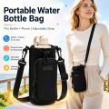 Portable Water Bottle Bag Outdoor Sports Phone Water Bottle Storage Bags Hiking Camping Travel Kettle Bag with Shoulder Straps.